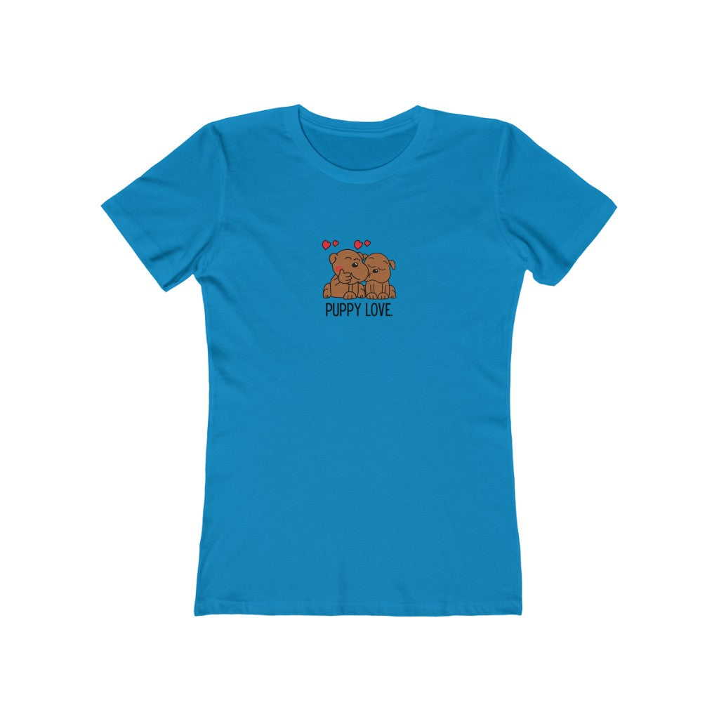 "Puppy Love" Women's Slim Fit Cotton Tee