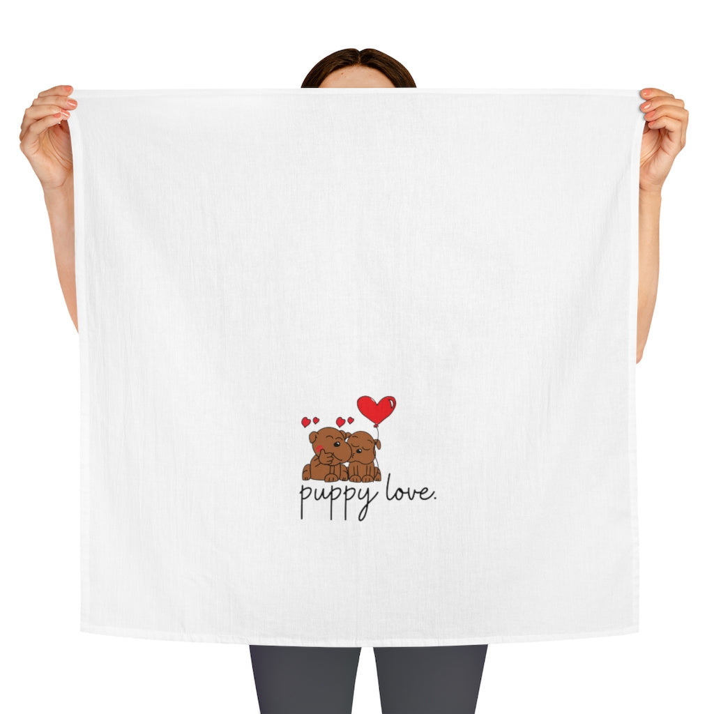 Holiday SPECIAL! "Puppy Love" Tea Towel