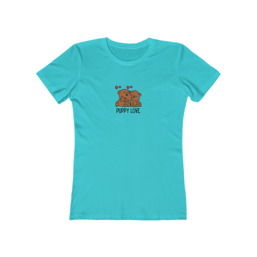 "Puppy Love" Women's Slim Fit Cotton Tee