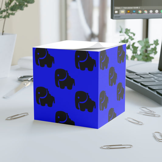 "One Bite at a Time" Note Cube (Blue)