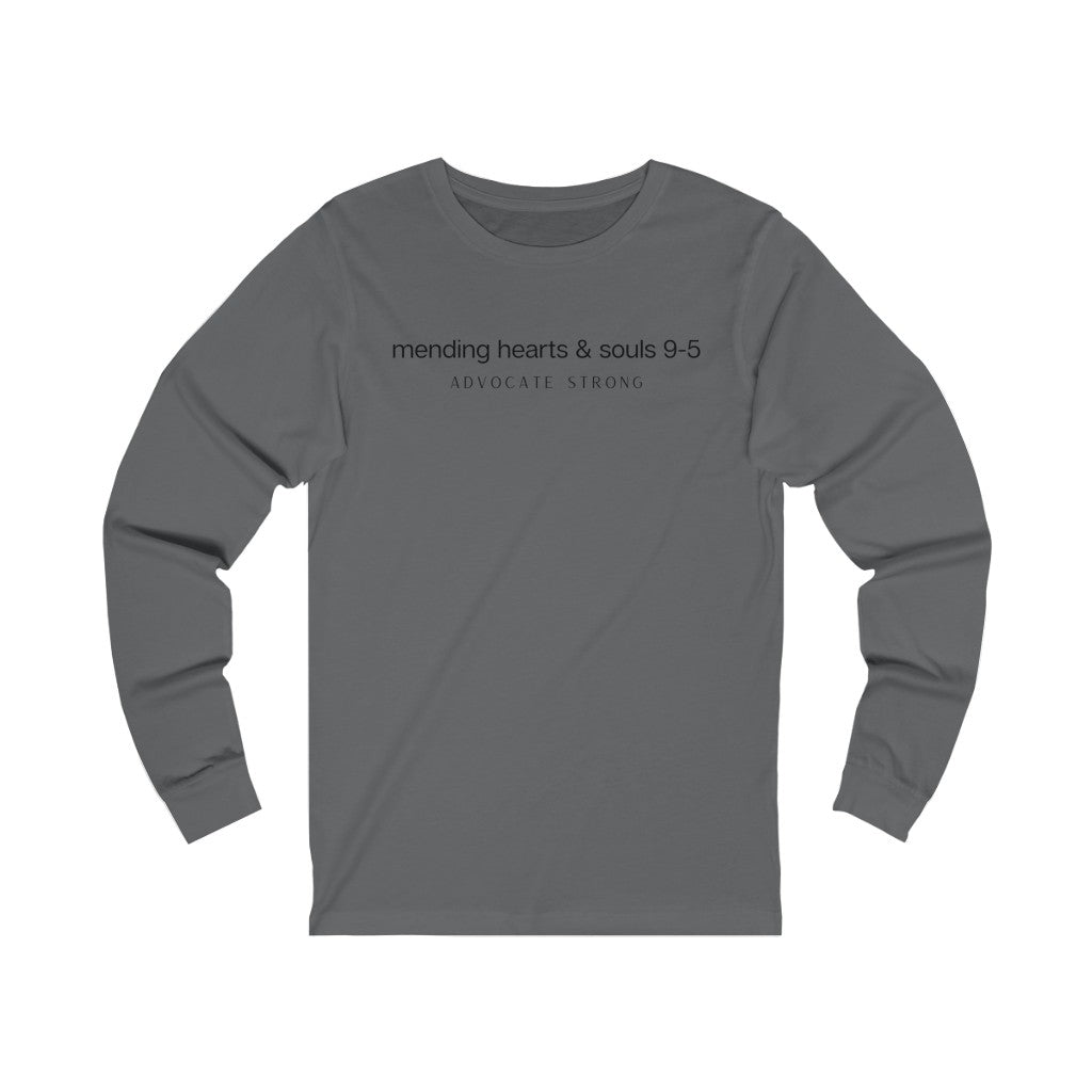 "Mending Hearts and Souls 9-5" Unisex Jersey Long Sleeve Tee