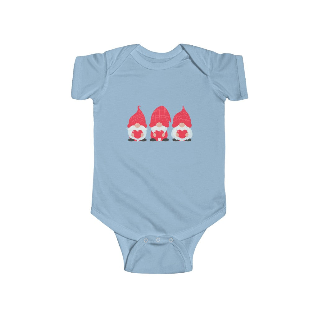 Valentine's Gnome Love, Love, Love Infant Fine Jersey Bodysuit