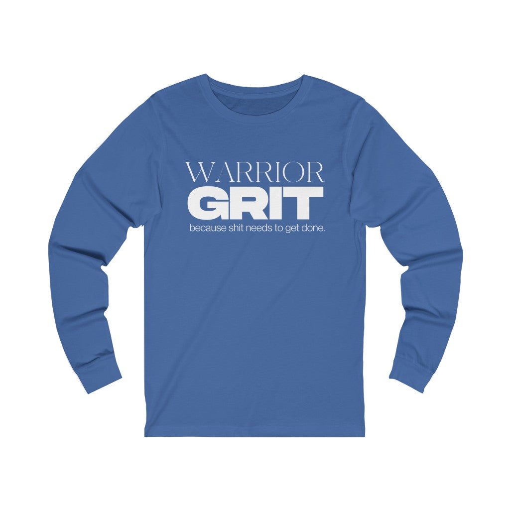 "Warrior GRIT" Unisex Jersey Long Sleeve Tee