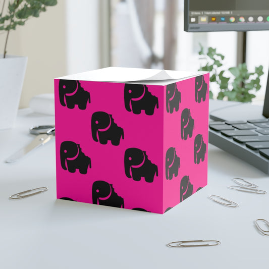 "One Bite at a Time" (Pink) Note Cube