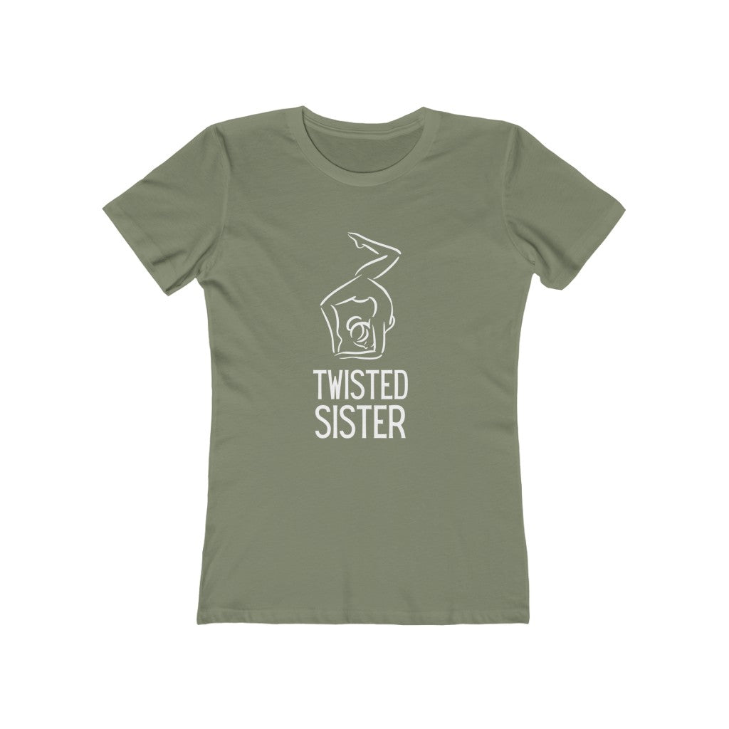 "Twisted Sister" Yoga Women's Slim Fit Cotton Tee