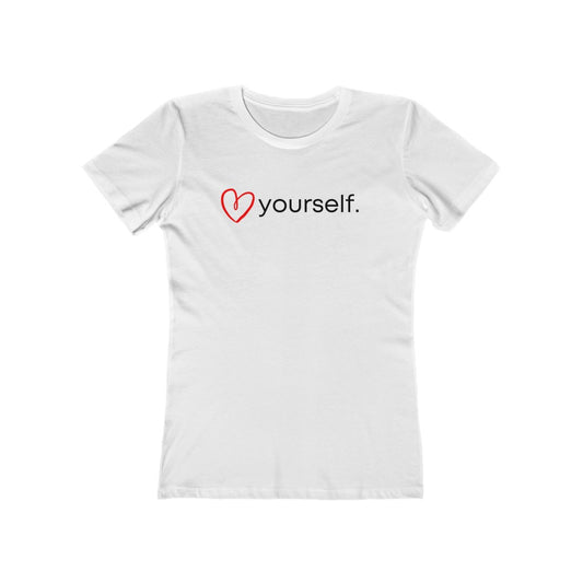 "(Heart) Yourself" Women's Slim Fit Cotton Tee