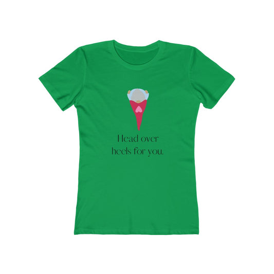 "Head over heels" Women's Slim Fit Cotton Tee