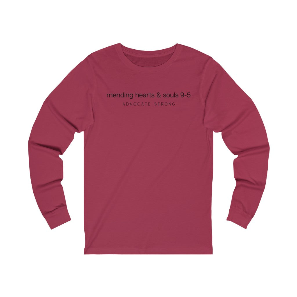 "Mending Hearts and Souls 9-5" Unisex Jersey Long Sleeve Tee