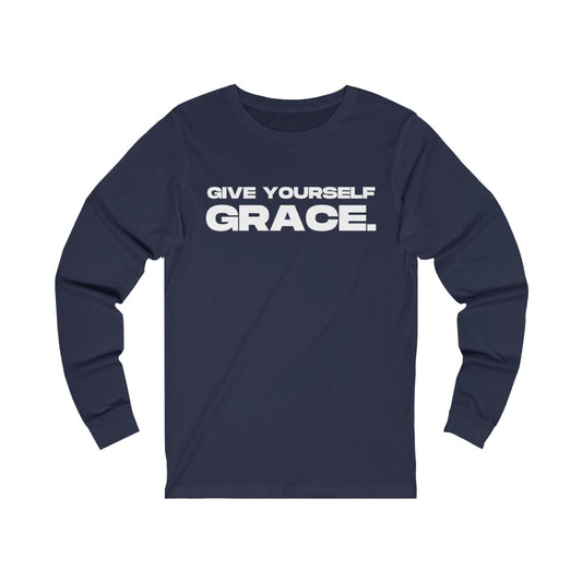 "Give Yourself GRACE" Unisex Jersey Long Sleeve Tee