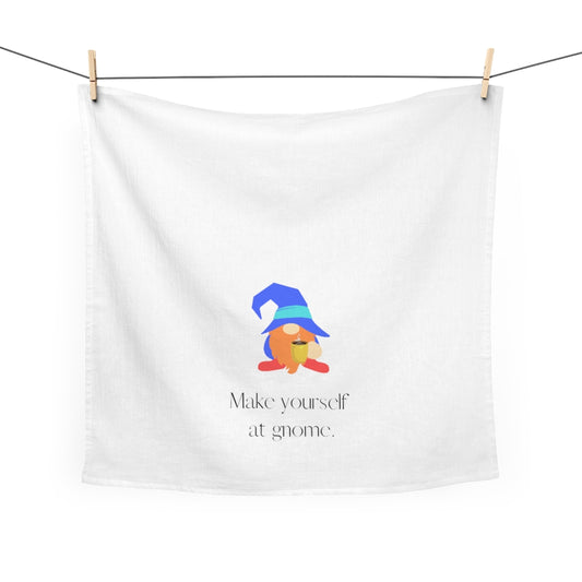 "Gnome is Where the Heart Is" (Blue) Tea Towel
