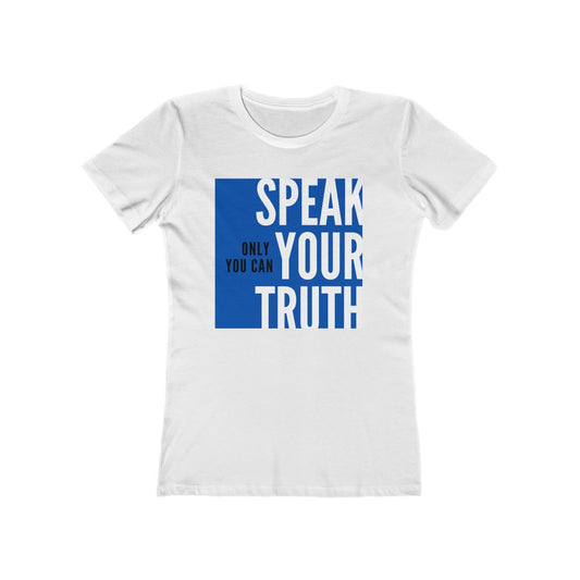 "Speak Your Truth" Women's Slim Fit Cotton Tee