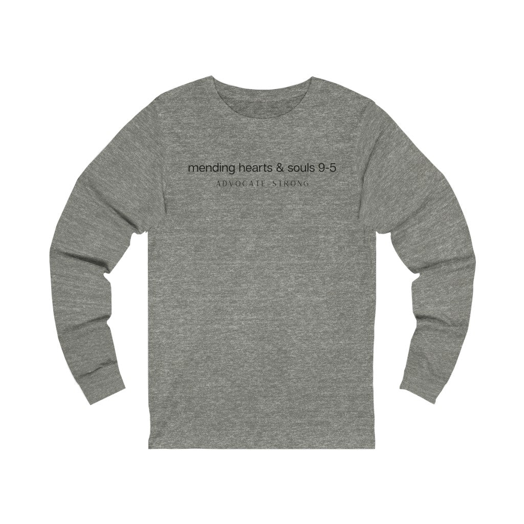 "Mending Hearts and Souls 9-5" Unisex Jersey Long Sleeve Tee