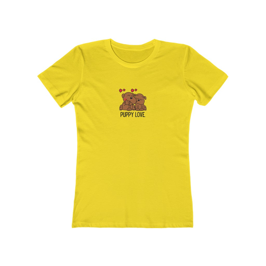 "Puppy Love" Women's Slim Fit Cotton Tee