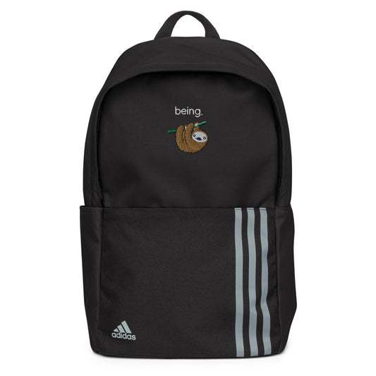 "Being," Sloth adidas backpack