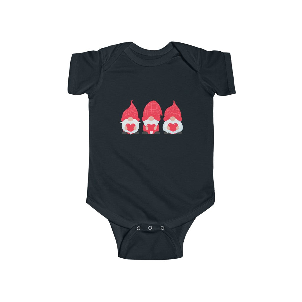 Valentine's Gnome Love, Love, Love Infant Fine Jersey Bodysuit