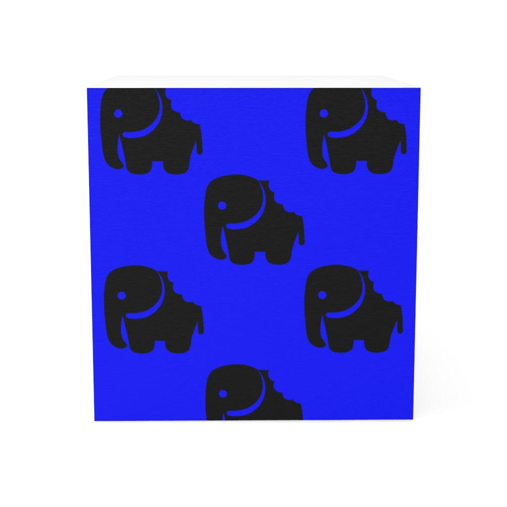 "One Bite at a Time" Note Cube (Blue)