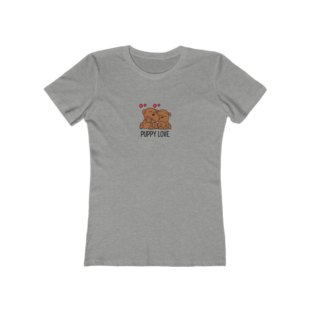 "Puppy Love" Women's Slim Fit Cotton Tee