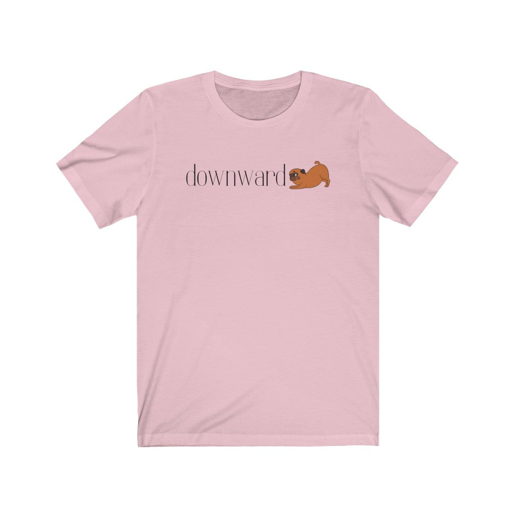 "Downward (dog)" Unisex Jersey Short Sleeve Tee
