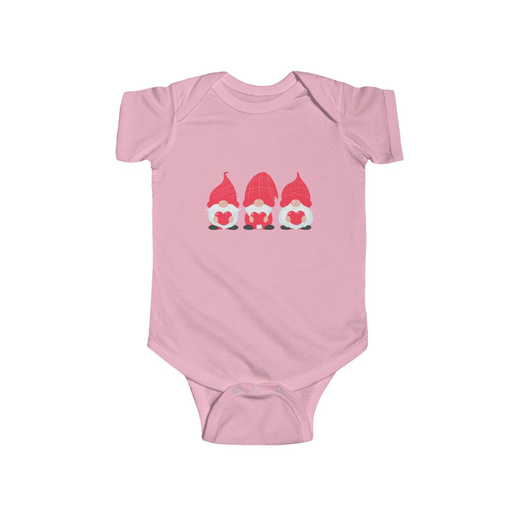 Valentine's Gnome Love, Love, Love Infant Fine Jersey Bodysuit