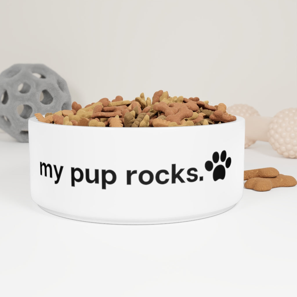 My Pup Rocks Pet Bowl