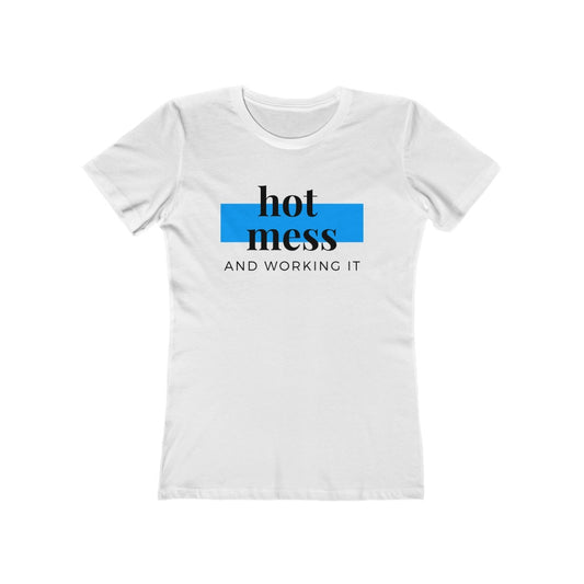 "Hot Mess and Killin' It" Women's Slim Fit Cotton Tee