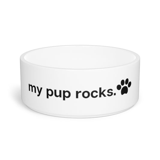 My Pup Rocks Pet Bowl