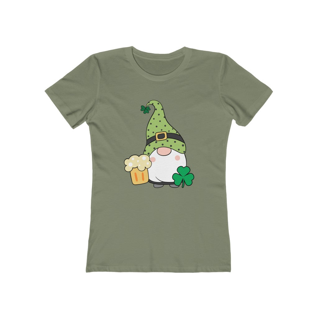 "Gnomerechaun" Women's Slim Fit Cotton Tee