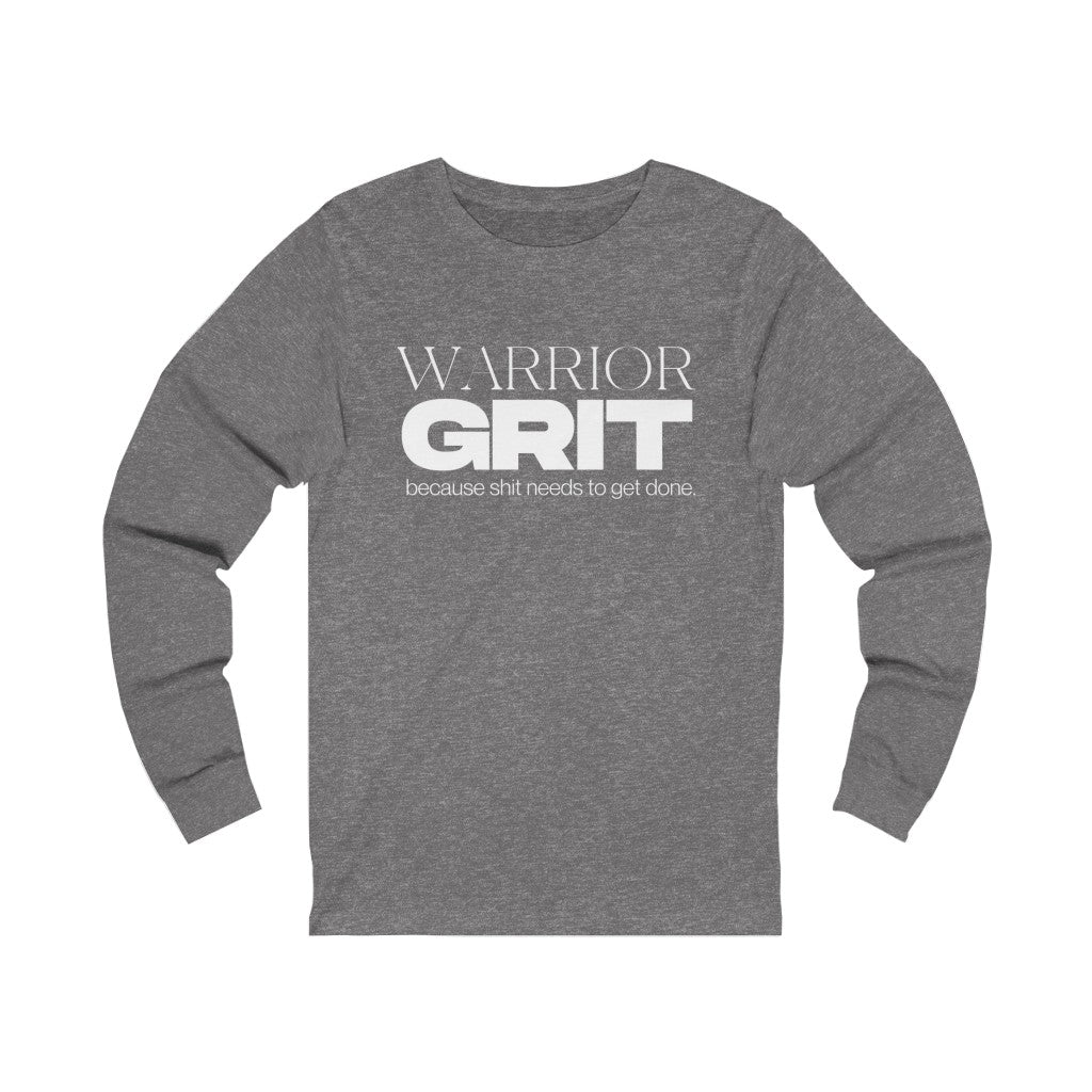 "Warrior GRIT" Unisex Jersey Long Sleeve Tee