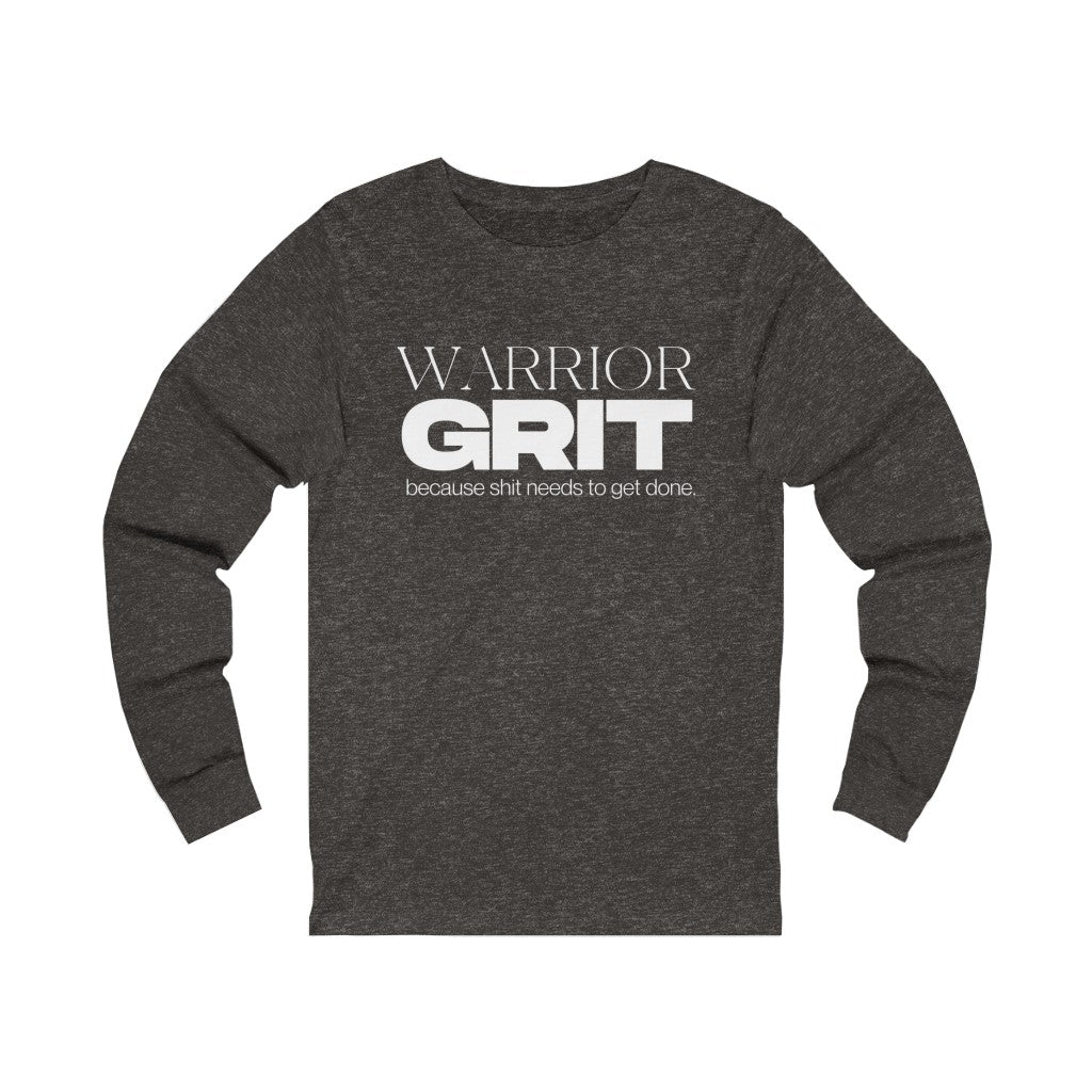 "Warrior GRIT" Unisex Jersey Long Sleeve Tee