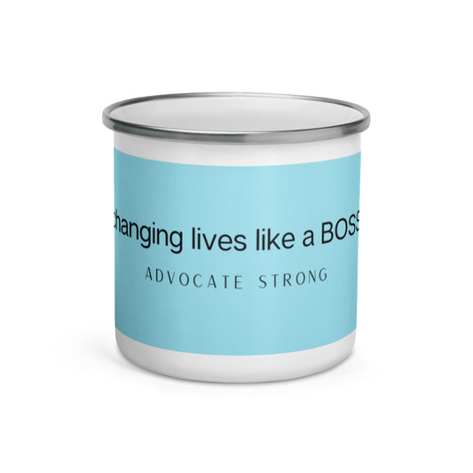 "Changing lives" Advocate Strong Enamel Mug