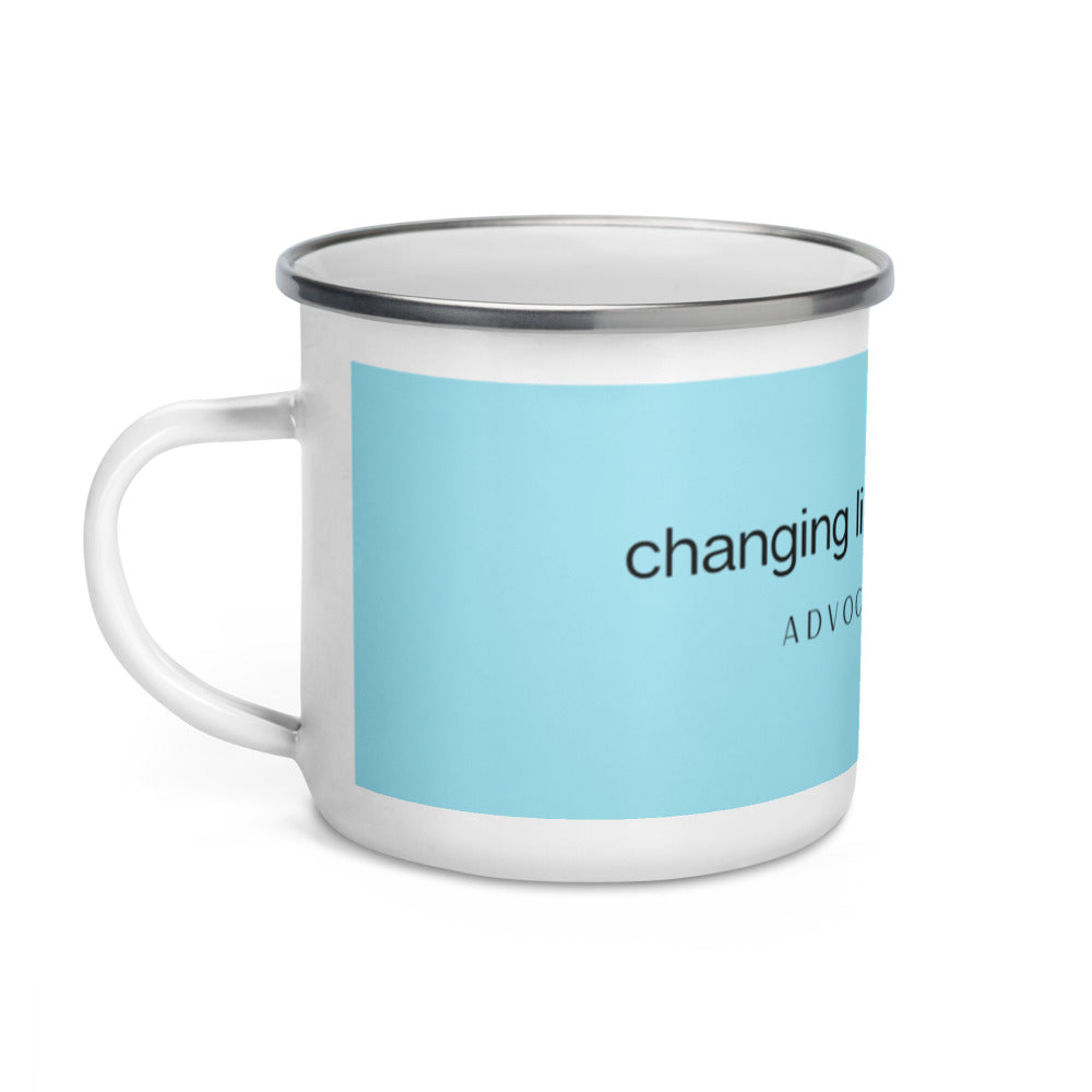 "Changing lives" Advocate Strong Enamel Mug