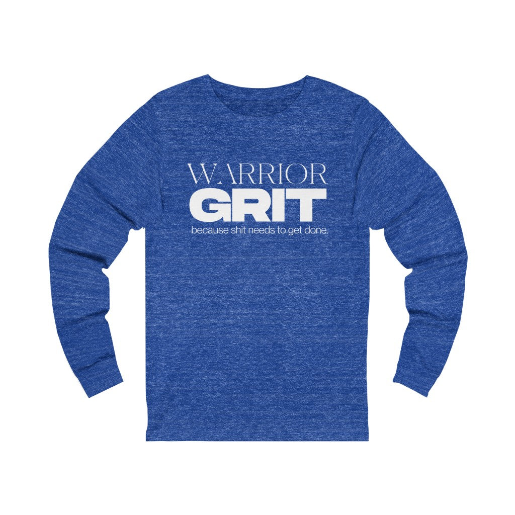 "Warrior GRIT" Unisex Jersey Long Sleeve Tee