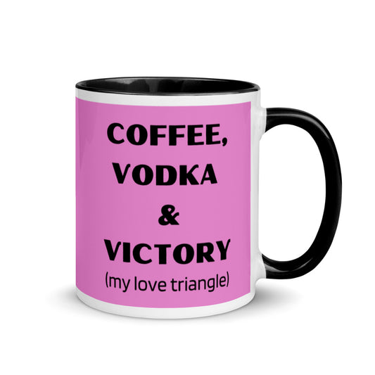 Coffee, Vodka Victory Mug with Color Inside